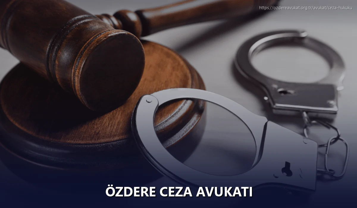 Özdere Ceza Avukatı